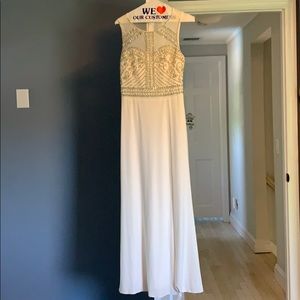 White formal dress